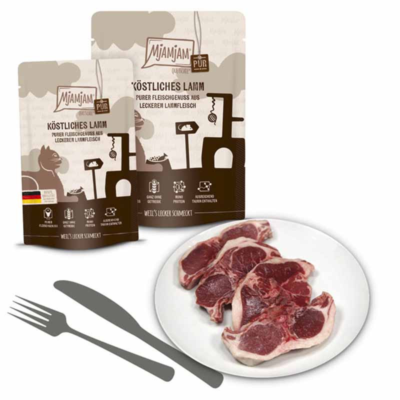 MjAMjAM ingredientes carne de cordero alimento natural gatos