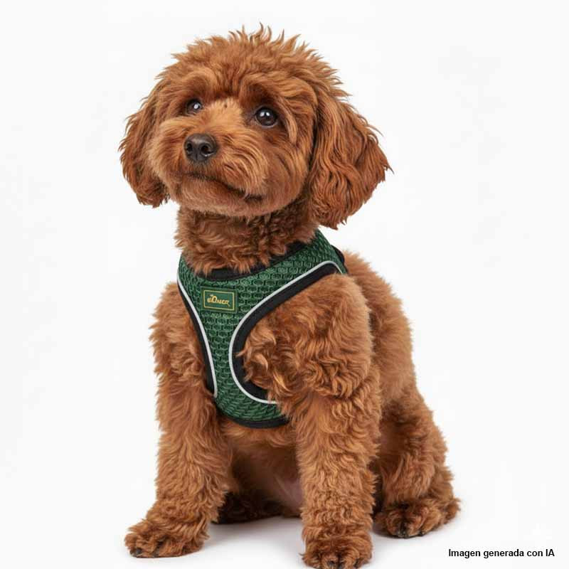 Perro con el Hunter Arnés Hilo Comfort Verde Oscuro