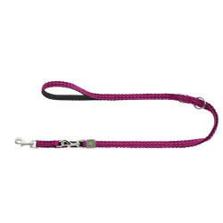 Correa Hunter Hilo Ajustable 2 m fucsia para perros malla transpirable