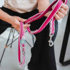 Correa de paseo Hunter Hilo color fucsia ajuste múltiple