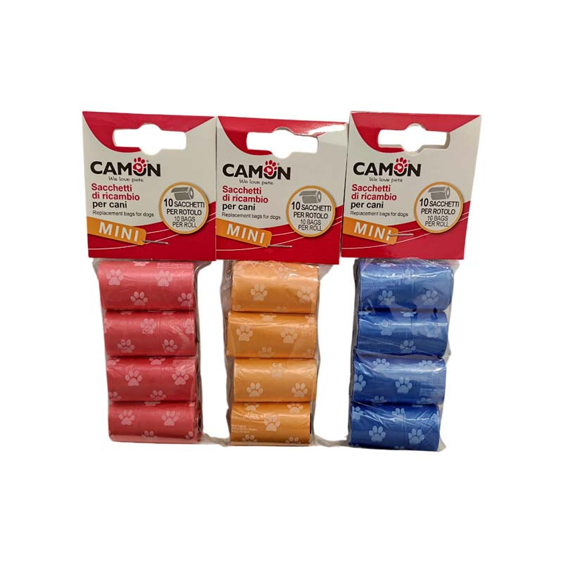 Camon bolsas higiénicas mini para perros pack 4 rollos