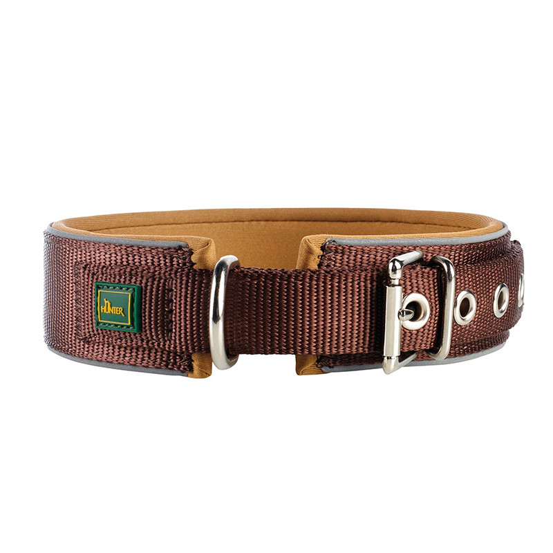 Collar Hunter Neopren Reflect Marrón 54-61 cm para perros