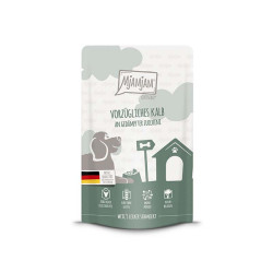 MjAMjAM Ternera con Calabacín 125gr para perros – Envase del producto