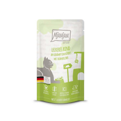 MjAMjAM Res con Calabaza 125 g para gatos – Envase de comida húmeda natural