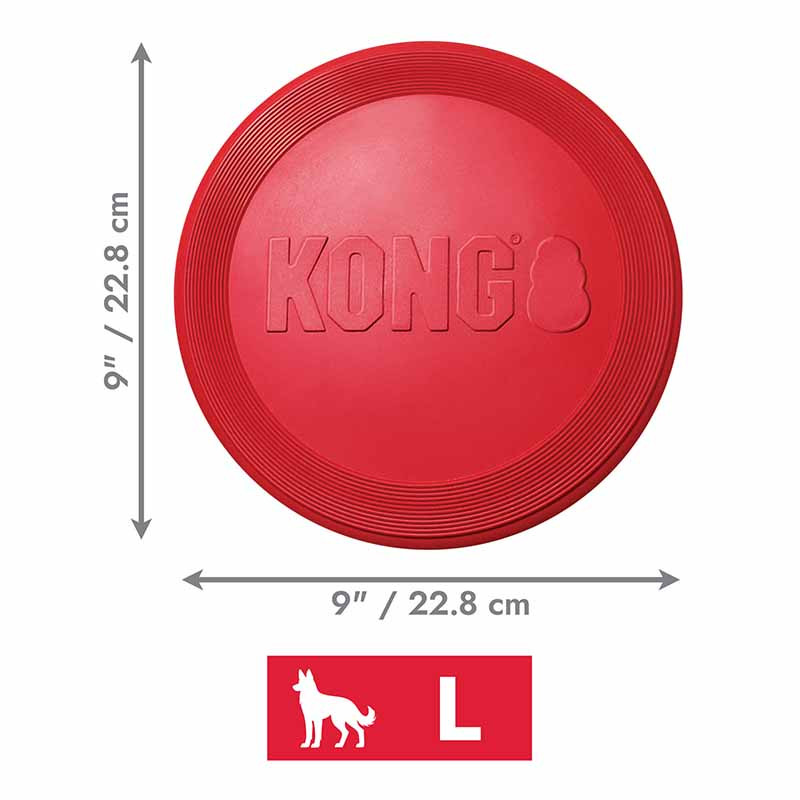 KONG medidas Flyer rojo talla L para perros