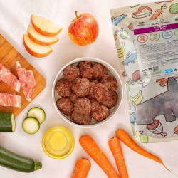 albondigas barf de cerdo para perros