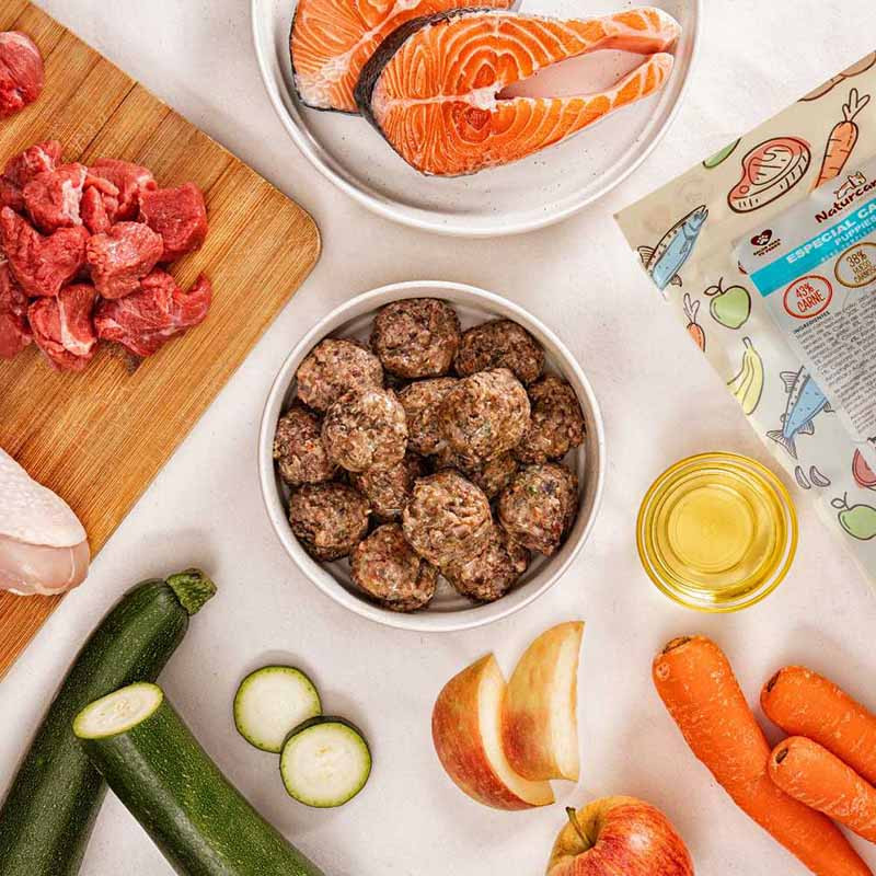 albondigas BARF para perros cachorros