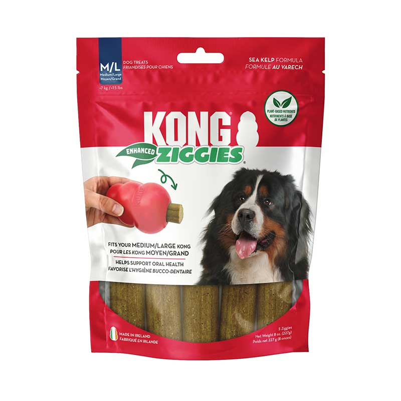 KONG Ziggies Enhanced snack para perros medianos