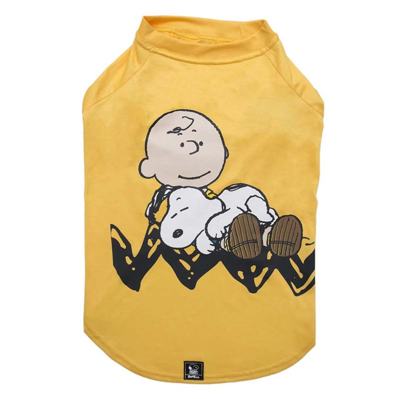 ZooPets Charlie Brown Sleep Yellow talla L camiseta para perros