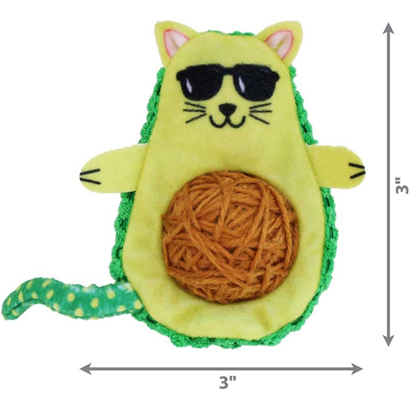 Medidas juguete KONG Wrangler AvoCATo para gatos