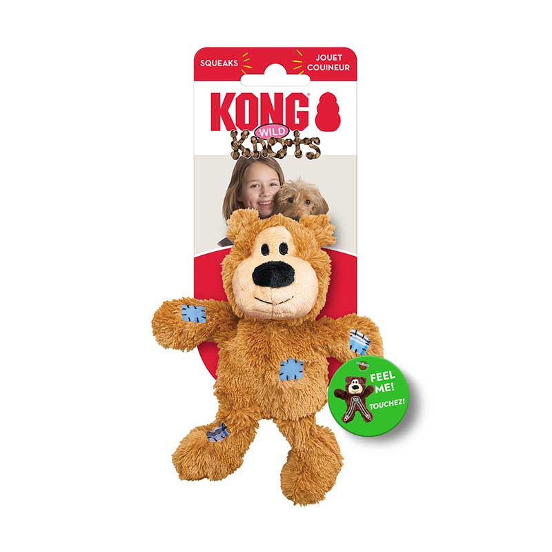 juguete KONG Wild Knots Oso de peluche para perros con sonido
