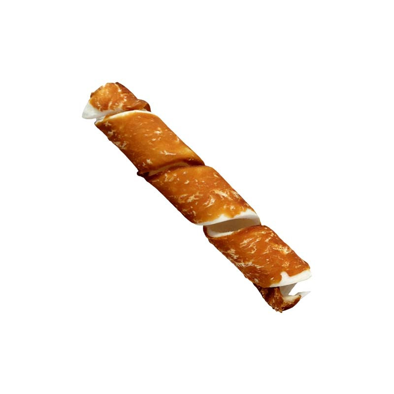 snack espiral de pollo XL para perros
