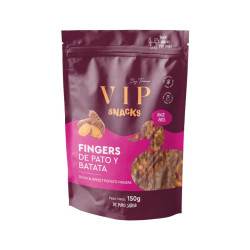 VIP Fingers Pato & Batata 150gr snacks naturales para perros