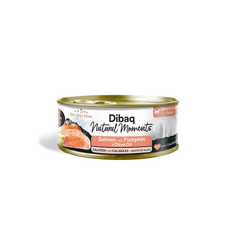 lata-dibaq-natural-moments-cat-esterilizado-salmon-calabaza-70gr-para-gatos