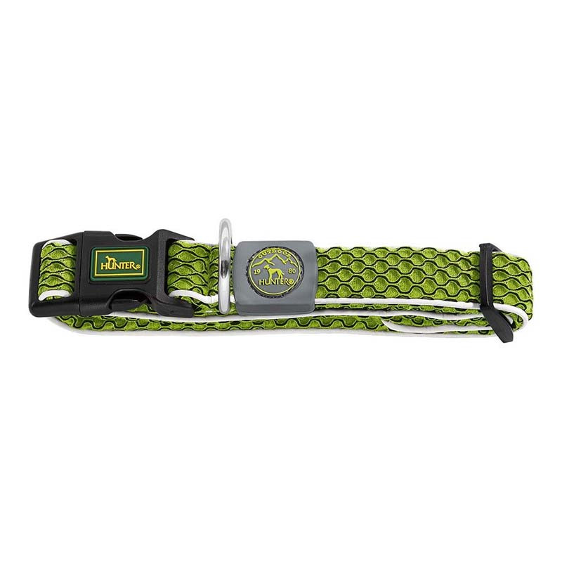 hunter-collar-para-perros-basic-hilo-verde-lima-30-43cm