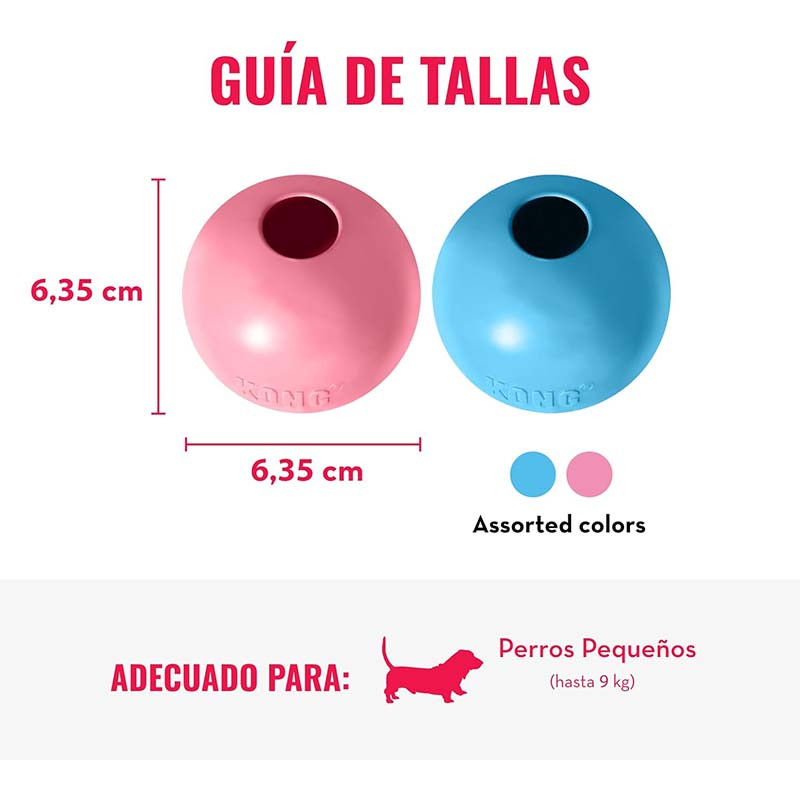 medidas-kong-puppy-ball-talla-s-agujero-cachorros