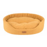 Amiplay Cama ovalada Montana XXL amarilla para perros grandes