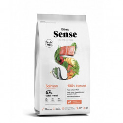 Dibaq Sense Grain Free Salmón, alimento natural sin cereales para perros, rico en proteínas y omega-3