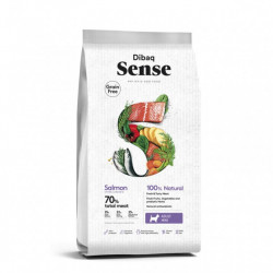 Dibaq Sense Grain Free Salmón Mini, alimento natural sin cereales para perros pequeños, rico en proteínas y omega-3