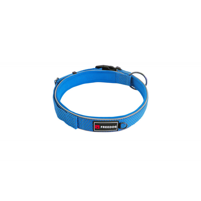 Freedog Collar Nylon Extreme Azul, collar de nylon ajustable para perros