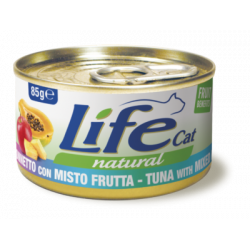 Alimento húmedo para gatos Life Natural, sabor Atún con mezcla de frutas