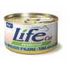 Life Natural comida húmeda para gatos sabor atún con bacalao de Alaska en lata de 85g