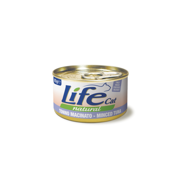 Life Natural comida húmeda para gatitos con atún molido 85 g, rica en proteínas y omega-3