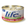 Life Natural comida húmeda para gatos Atún y Ternera 85 g, rica en proteínas y sin conservantes