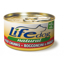 Life Natural comida húmeda para perros de dados de ternera